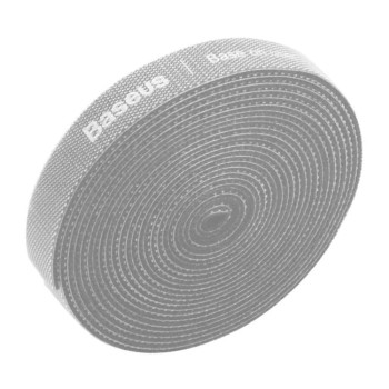 Органайзер для кабелей Baseus Colourful Circle Velcro 1.5×300mm 3m, Gray