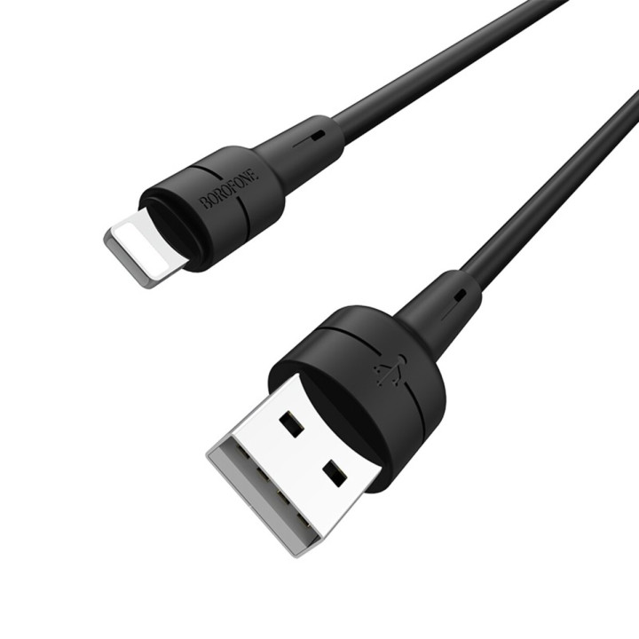 Data Кабель BOROFONE BX30 USB to lightning 2.4A 1m, Black