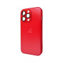 Чехол AG Glass Matt Frame Color для iPhone 13 Pro, Red