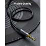 Аудіокабель UGREEN AV183 AUX 3.5mm to AUX 3.5mm 4-Pol 2m, Black-Gray