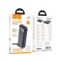 Зовнішній акумулятор Power Bank HOCO J163A Wonderful with 4 cables 20000mAh, Black
