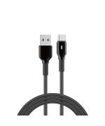 Data - кабель WIWU Duralink Wi-C073 USB to Type-C 27W 1m, Black