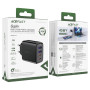 Мережевий зарядний пристрій ACEFAST A61 PD45W/QC3.0, Black