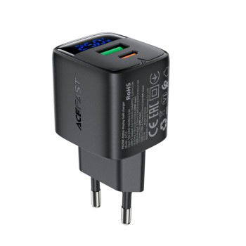 Мережевий зарядний пристрій ACEFAST A114 PD25W, Black