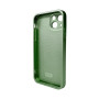 Чехол AG Glass Matt Frame Color для iPhone 14, Light Green