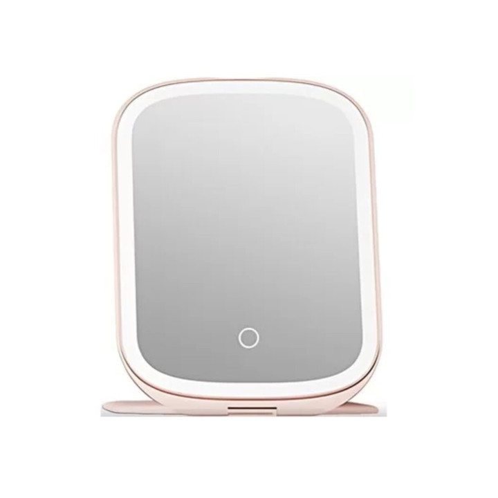 Зеркало для макияжа Xiaomi DOCO Daylight Mirror FM002 с освещением, Pink