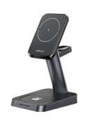 Беспроводное зарядное устройство ACEFAST E3 20W desktop three-in-one wireless charging stand, Black