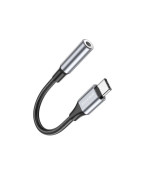 Переходник BOROFONE BV16 Type-C to 3.5mm, Metal Gray