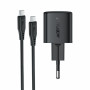 Сетевое зарядное устройство ACEFAST A117 с кабелем USB Type-C to USB Type-C, Black