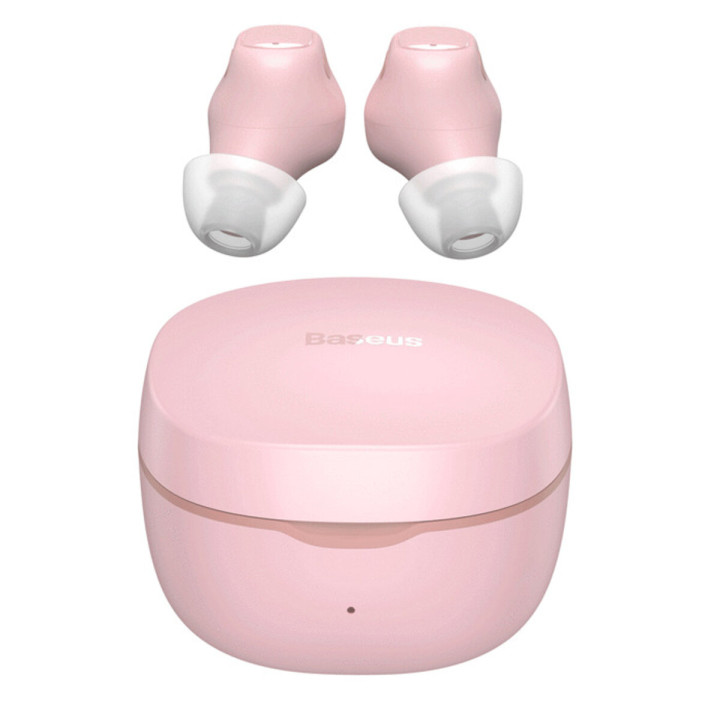 Bluetooth наушники-гарнитура Baseus Encok True Wireless Earphones WM01, Pink