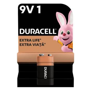 Батарейка Duracell 9V / 6LR61, 1шт