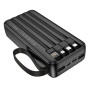 Зовнішній акумулятор Power Bank BOROFONE BJ76A 22.5W with cable Lightning / Type-C / microUSB / USB 20000mAh, Black