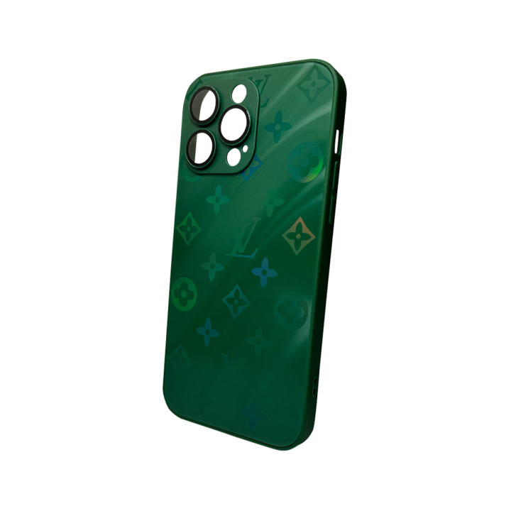 Чехол - накладка AG Glass Gradient LV Frame для iPhone 13 Pro Max