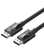 Видео кабель UGREEN DP114 DP 1.4 Male to Male Plastic Case Braided Cable 3m, Black
