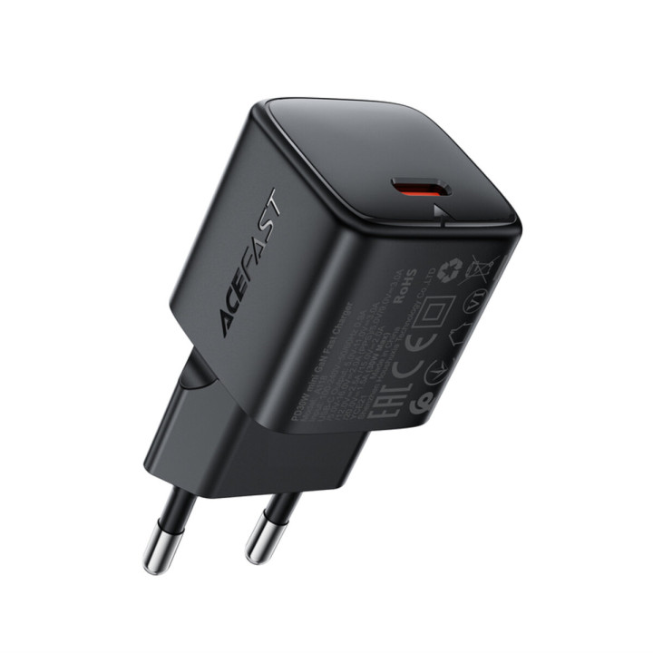 Сетевое зарядное устройство ACEFAST A118 PD30W, Black