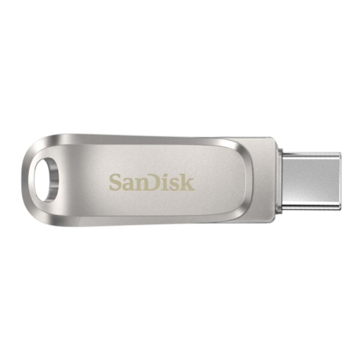 USB Флешка Flash SanDisk USB 3.1 Ultra Dual Luxe Type-C 512Gb 150 Mb/s, Silver