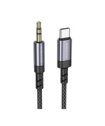 Перехідник BOROFONE BL24 cable Type-C to AUX, Metal Grey