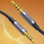 Аудіокабель UGREEN AV183 AUX 3.5mm to AUX 3.5mm 4-Pol 2m, Black-Gray