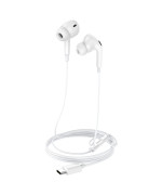 Вакуумные проводные наушники Hoco M101 Pro Type-C, White
