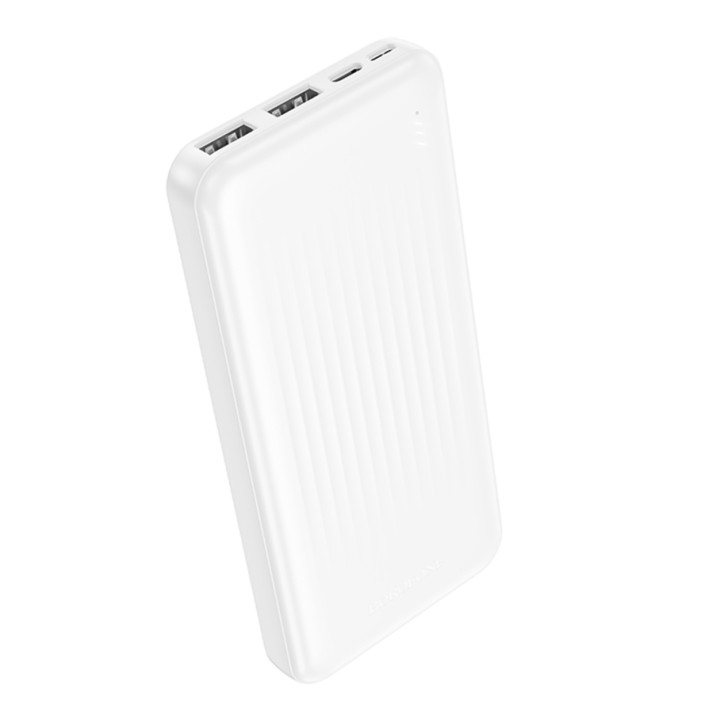 Внешний аккумулятор Power Bank Borofone BJ78 2USB / Type-C / micro-USB 10W 10000mAh, White