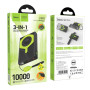 Зовнішній акумулятор Power Bank Hoco DB83 magnetic 22.5W PD20W 10000mAh, black-green