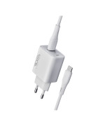 Мережевий Зарядний пристрій Ridea RW-18121 Rapid USB QC 18W з кабелем Type-C, White