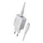 Сетевое Зарядное Устройство Ridea RW-18121 Rapid USB QC 18W с кабелем Type-C, White
