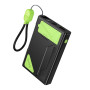 Зовнішній акумулятор Power Bank Hoco DB83 magnetic 22.5W PD20W 10000mAh, black-green