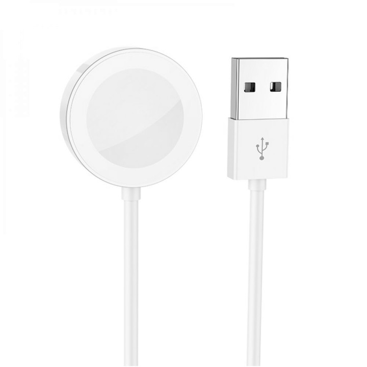 Беспроводное Зарядное Устройство Borofone BQ13 (iWatch 1-8, SE / SE2 / Ultra) 1А, White