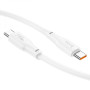 USB кабель Hoco X93 Force 240W 5А Type-C to Type-C 2M, White