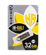 USB флешка Hi-Rali Flash Drive 3.0 Shuttle 32gb, Steel