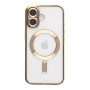 Чехол - накладка TPU Metallic Full Camera with Magsafe для iPhone 16