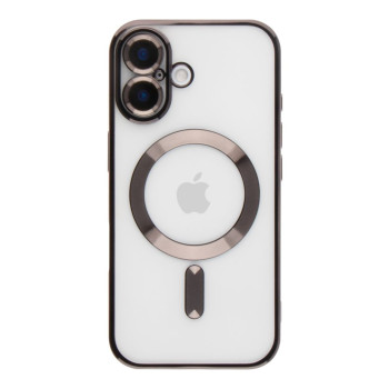 Чехол - накладка TPU Metallic Full Camera with Magsafe для iPhone 16
