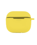 Чехол-футляр для наушников Silicone Case with hook для Airpods 4, Canary yellow