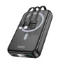 Портативная батарея Power Bank Hoco DB59 Guardian PD20W 3А magnetic 15W with display and cable 10000mAh, Black