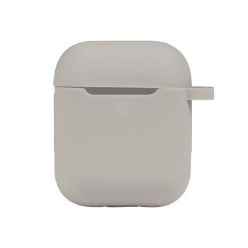 Чохол Silicone Case with hook для Airpods 1 / 2, Stone
