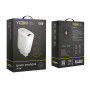 Сетевое зарядное устройство YOKI Led Series YK-QC USB QC3.0 18W, White