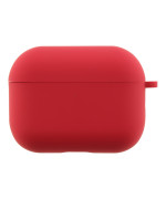 Чехол - футляр Silicone Case with microfibra для Airpods Pro 3, Shiny pink