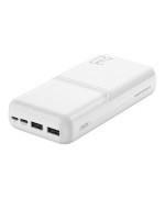 Зовнішній акумулятор Power Bank XO PR252 Lighted 20000mAh, White