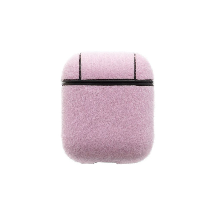 Футляр для навушників AirPods 1/2 Wool, Pink