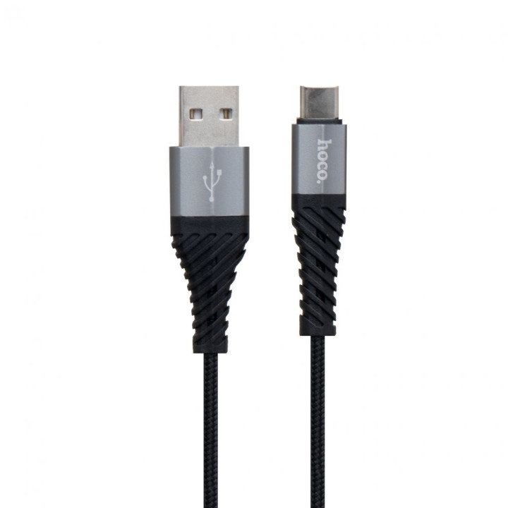 Data кабель USB Hoco X38 Cool Type-C, 2,4А, 1м, Black