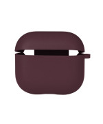 Чехол Silicone Case with microfibra для Airpods 3, Maroon