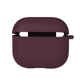 Чехол Silicone Case with microfibra для Airpods 3, Maroon