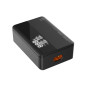 Мережевий зарядний пристрій LDNIO A4809C LED 2Type-C QC 4.0 USB 100W, Black