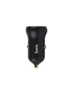 Автомобильное Зарядное Устройство Hoco NZ5 Smooth Road Type-C PD 30W USB QC3.0, Black