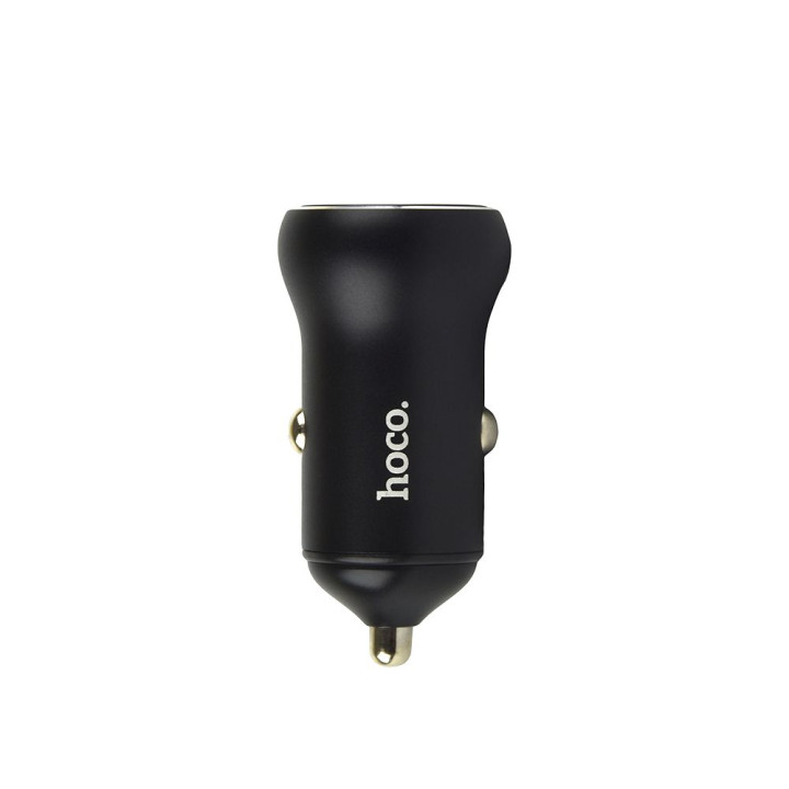 Автомобильное Зарядное Устройство Hoco NZ5 Smooth Road Type-C PD 30W USB QC3.0, Black