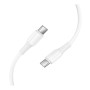 Data - кабель Hoco X120 Type-C to Type-C 60W 1m, White