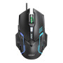 Дротова Клавіатура та Миша XO KB-06 luminous mechanical, Black