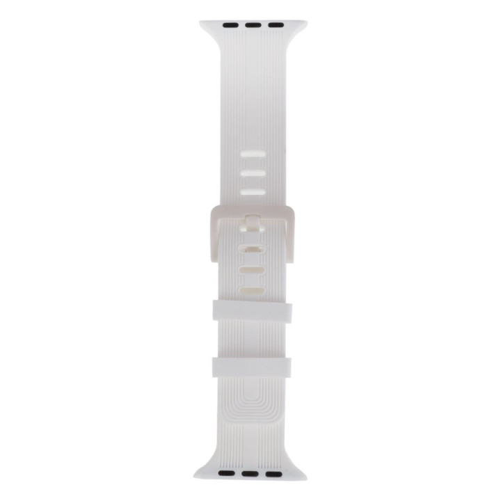 Ремінець для Apple Watch Band Silicone Shine 42/44/45/49 mm, White