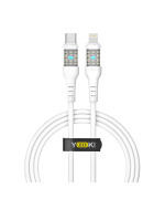 Data - кабель YOKI CYBER YK-CY23 Type-C to Lightning 30W 1.2m, White